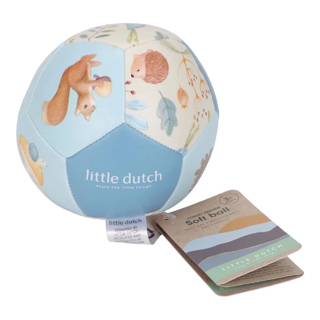 Rubo legetøj little dutch forest friends softball 10 cm blå