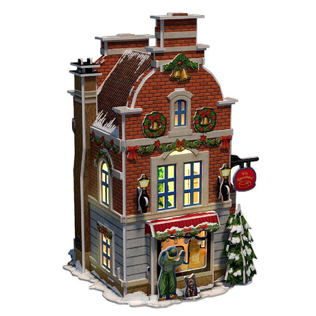 Cubic sjovt 3D puslespil Hollandsk hus vinter ost butik + lys 60 stykker
