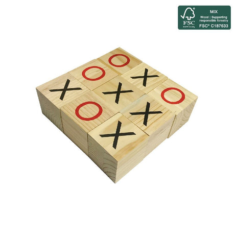 Udendørs leg træ tick-tac-toe æg