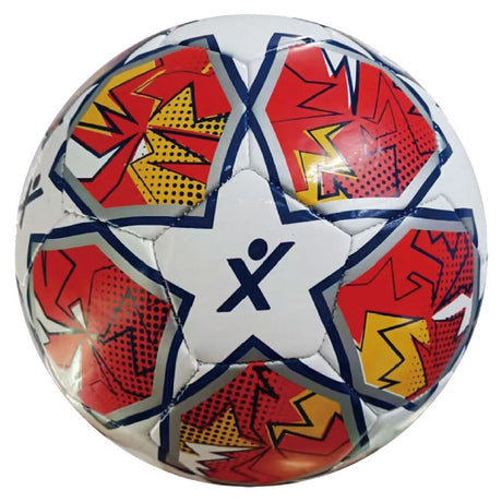 Sportx fodboldmester rød gul 330-350gr, 21cm