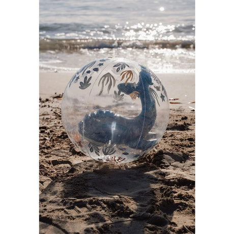 Little dutch ocean world strandbal 3d 35 cm transparant