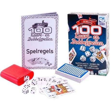 Klovnespil 100 kort terningspil