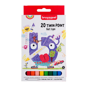Bruynzeel tuscher - twin point - tynd tyk spids - 20 stk.