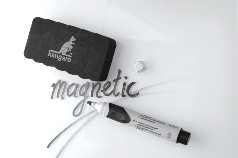 Kangaro k-n12wbw whiteboard viskelæder magnetisk 105x55x22mm