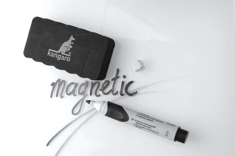 Kangaro k-n12wbw whiteboard viskelæder magnetisk 105x55x22mm