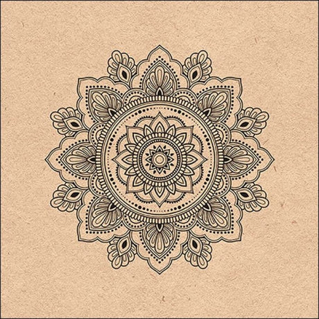 Ambiente servietter 33x33cm mandala natur 20 stk