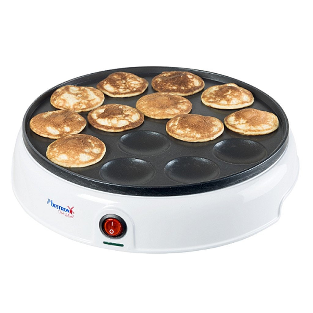 Bestron apfm700w poffertjes maker 800w hvid sort