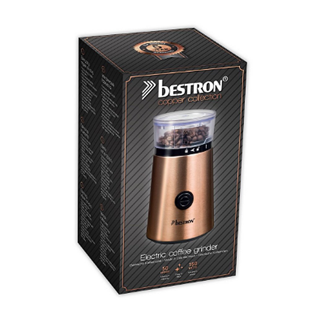 Bestron acg1000co elektrisk kaffekværn kobber