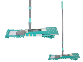 Vloerwisser telescoop grijs turquoise