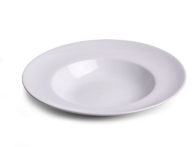 Pastabord porselein wit 27cm