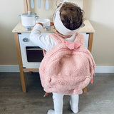 Vadobag rygsæk sjov være blød og venlig bamse pink