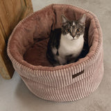 Designet af Lotte designet af Lotte Cat Basket Ribbed 50x35 cm lyserød