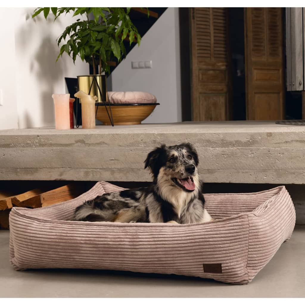 Designet af Lotte designet af Lotte Dog Basket Ribbed 65x60x20 cm lyserød