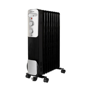 Inventum ko931b oliefyldt radiator 2000w sort sølv