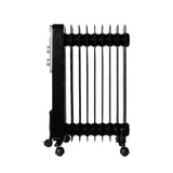 Inventum ko931b oliefyldt radiator 2000w sort sølv