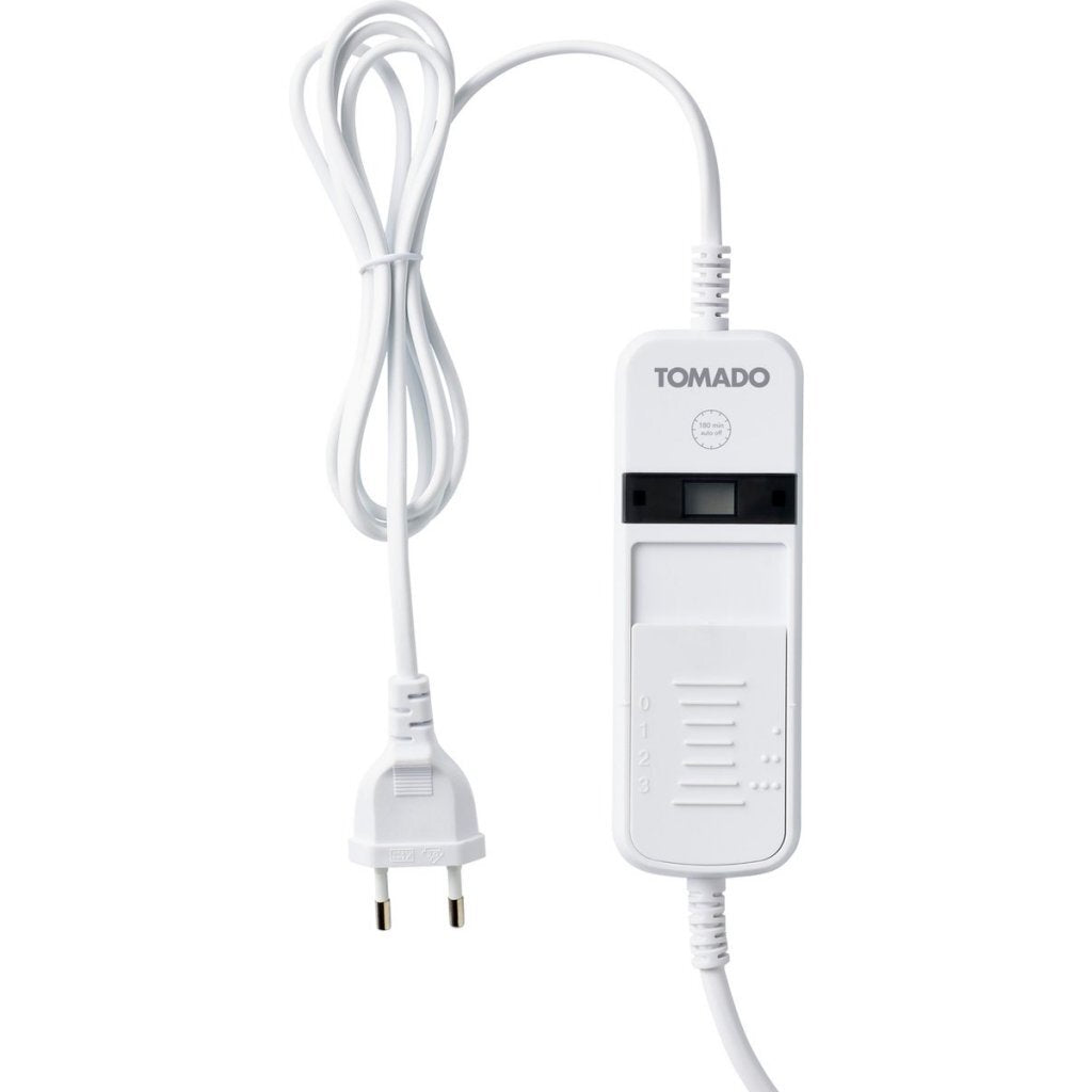 Tomado teb1510w elektrisk tæppe 150x80 cm hvid fleece