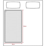 Tomado teb1510w elektrisk tæppe 150x80 cm hvid fleece
