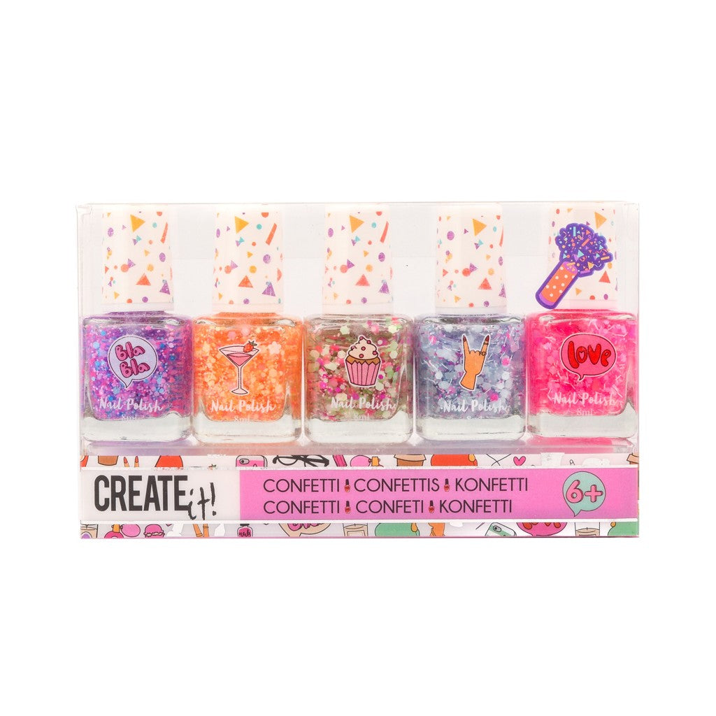 Create it konfetti neglelak 5 stk