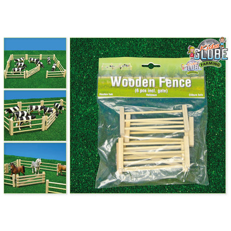 Kids Globe Wooden Hekken 1:32, 6.