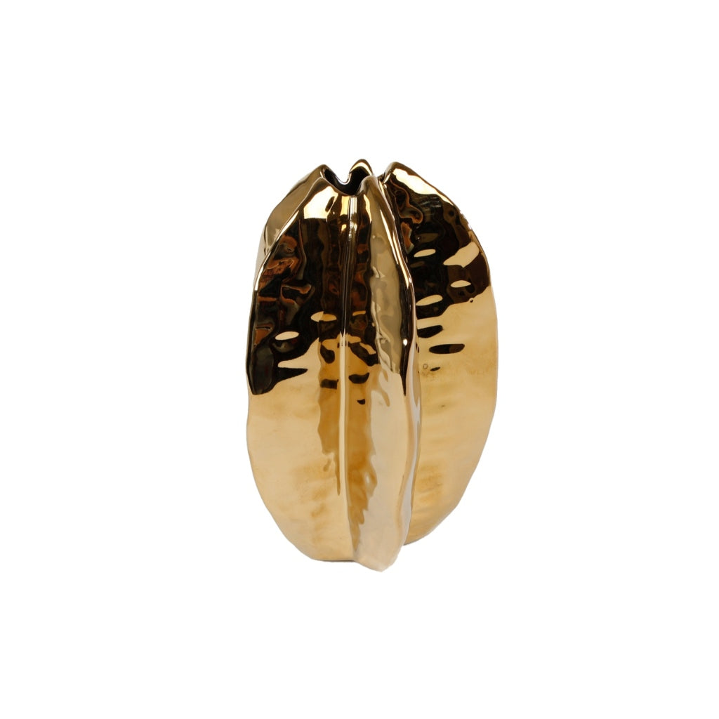 Diverse vase guld carambola lertøj 12,5x12,5x18,5cm