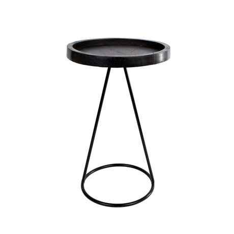 Van manen bord Marcel sort træ 25x25x38cm