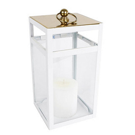 Andre mærker lanterne pink guld hvid metal 15,5x15,5x32,5 cm