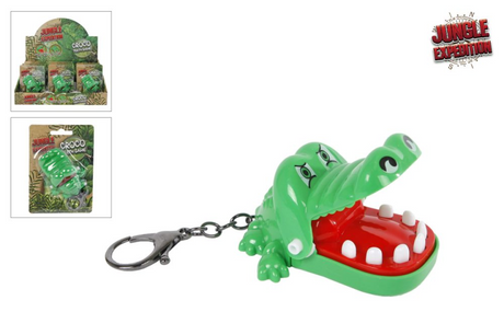 Jungle Expedition Biting Crocodile Keychain