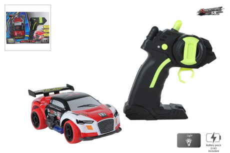 Van Manen Veenendaal BV Roadstar RC styret rallybil med lys 2,4GHz rød, 13cm