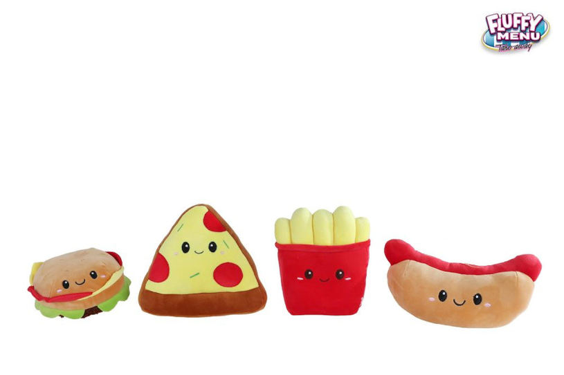 Fluffy menu fastfood plys 4ass 16 11cm