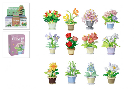 Blomsterbyggesæt plante i potte - 365 stk.