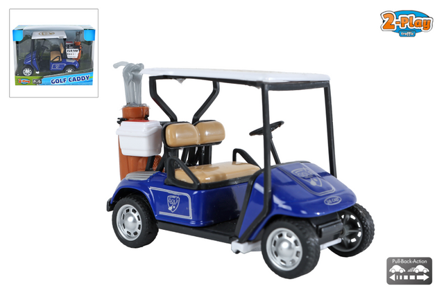 2-play golf caddie med golfkøller