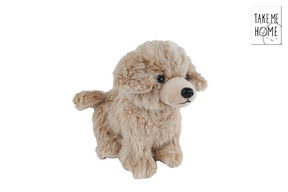 Take me home hond s pluche staand 22cm