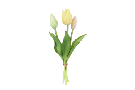 Kunstig blomst holland tulipan sally 3x blandet 25cm