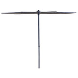 Madison Balkon Parasol Sun Wave 270x150 cm lysegrå