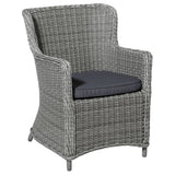 Madison sædepude til Wicker Garden stol Panama 48x48 cm grå