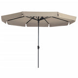 Madison Parasol Syros luksus omkring 350 cm ecru