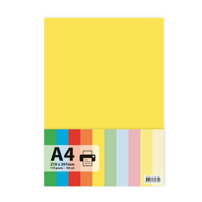 Papier a4 110gr 100 vel geel