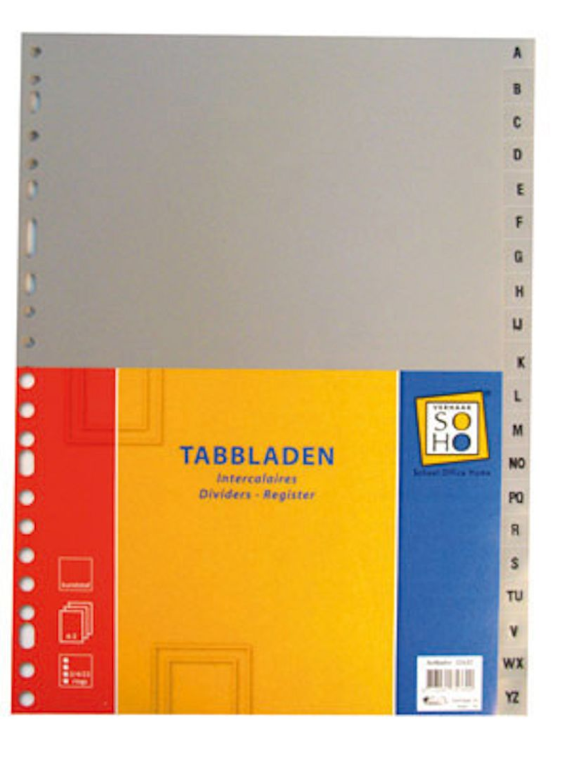 Soho tabbladen 23r a-z plastic