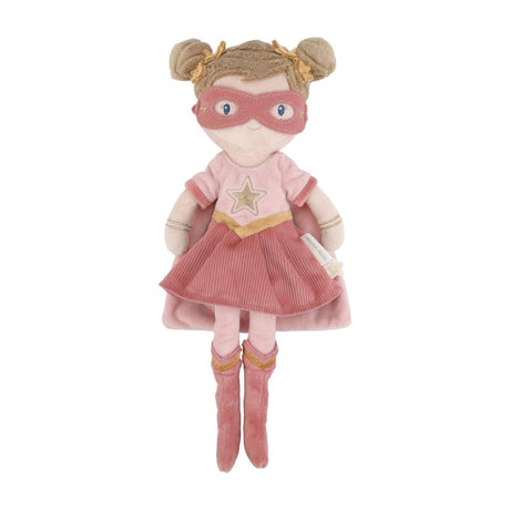 Little dutch superhero knuffelpop rosa - 35 cm