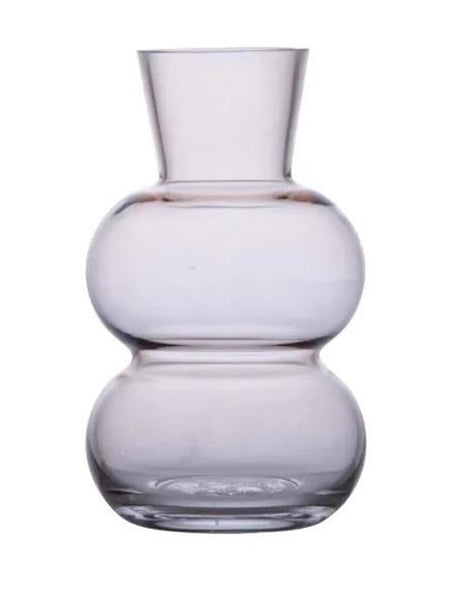 B-living vase glas amalia ø12x20cm beige