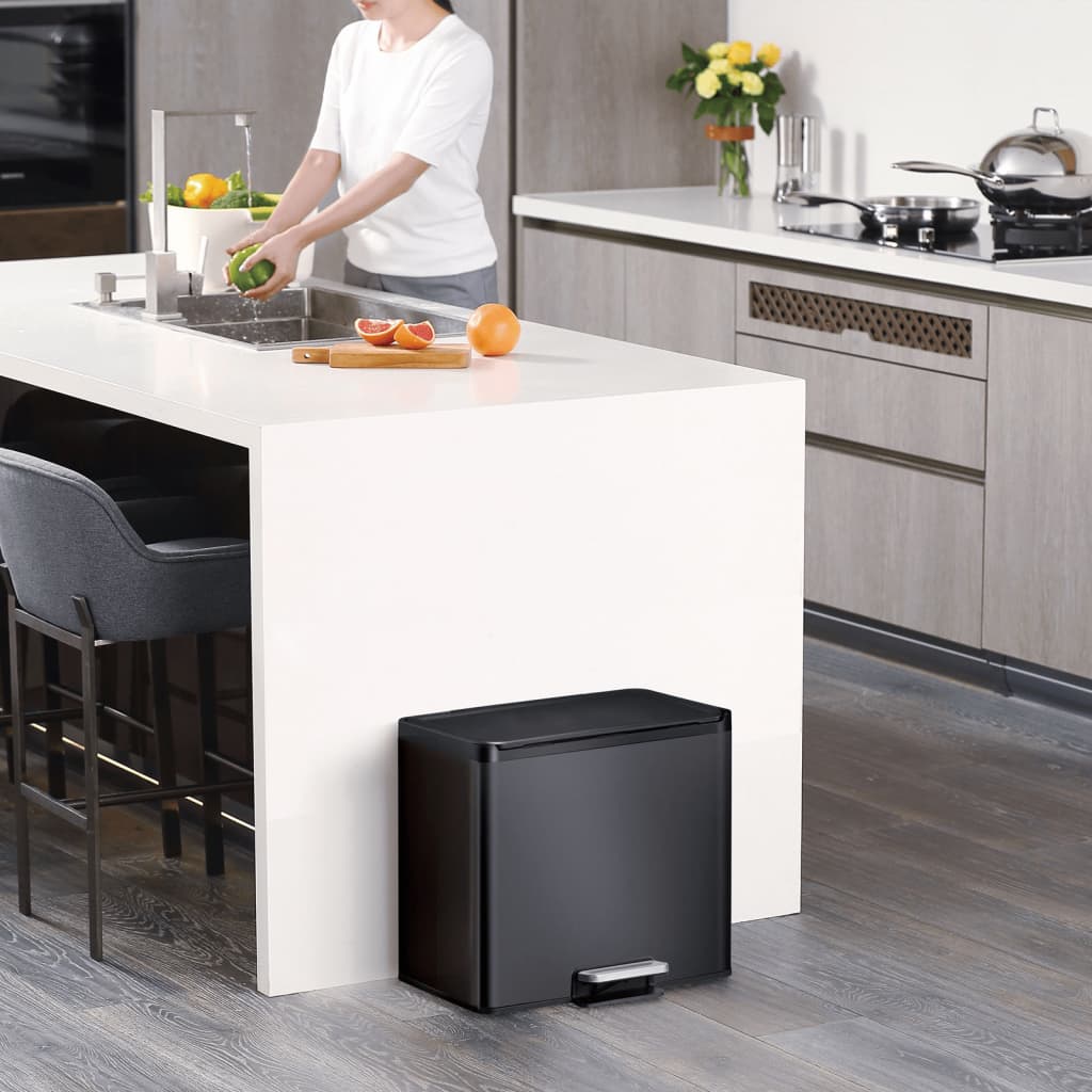 Eko Eko Pedal Bin Essential 2x15 L sort