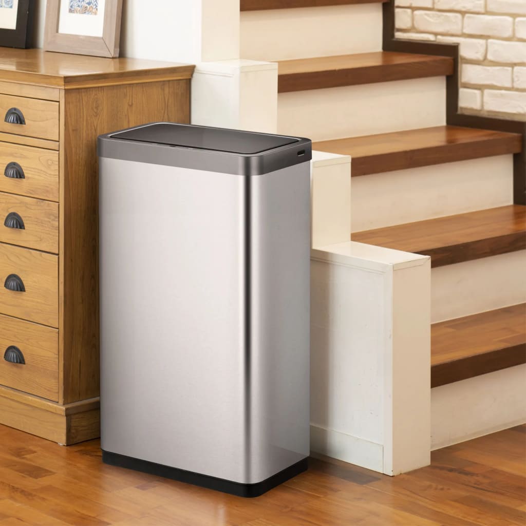Eko skraldespand med sensor Mirage x 80 L Matt Silver -farvet