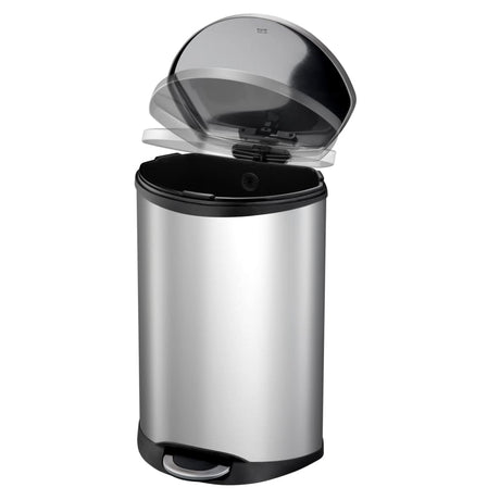 Eko Pedal Bin Shell 50 L Mat Silver Colored