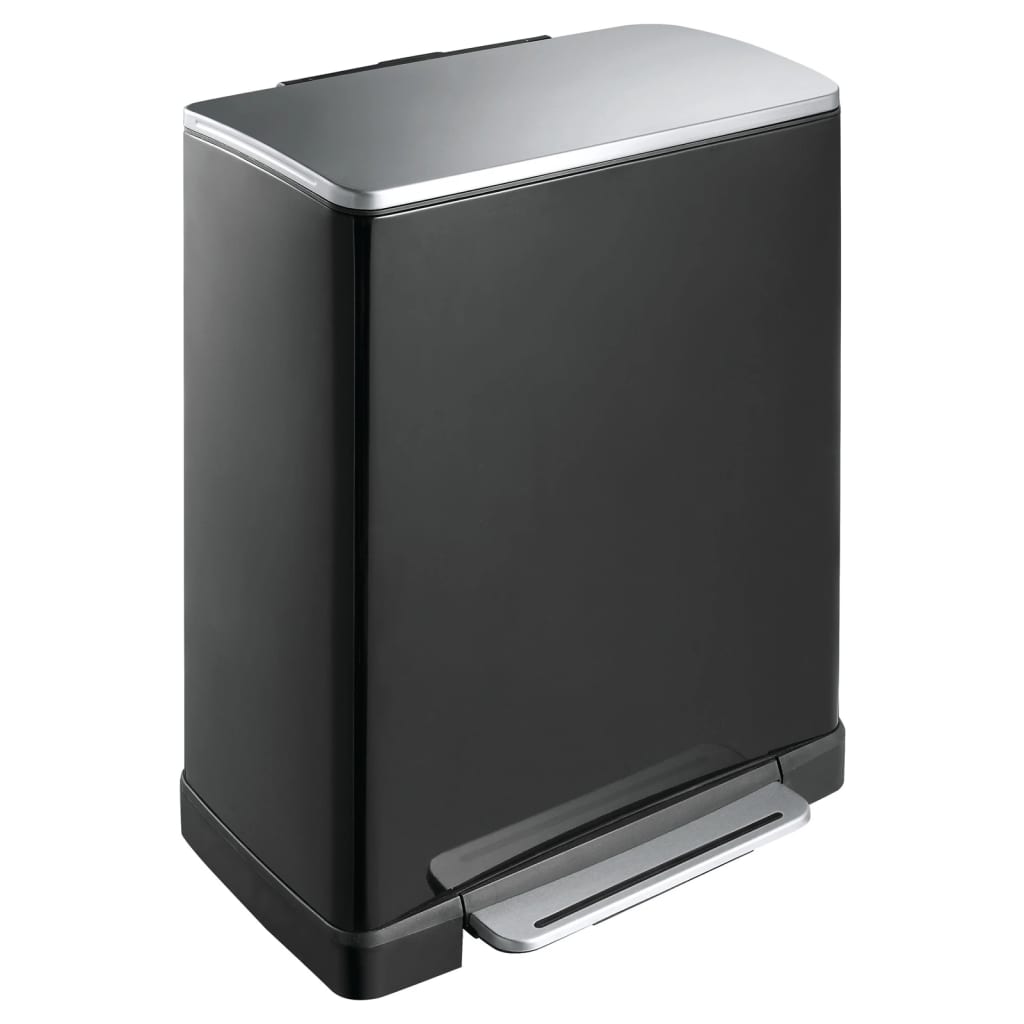 Eko Pedal Bin E-Cube 50 L Mattzwart