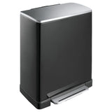 Eko Pedal Bin E-Cube 50 L Mattzwart