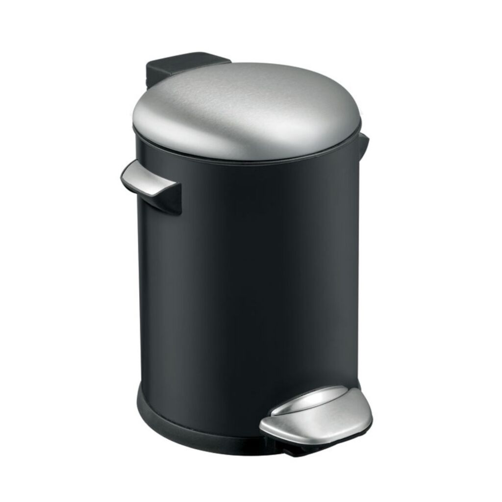Eko vepa bins belle deluxe pedalspand 3l sort sølv