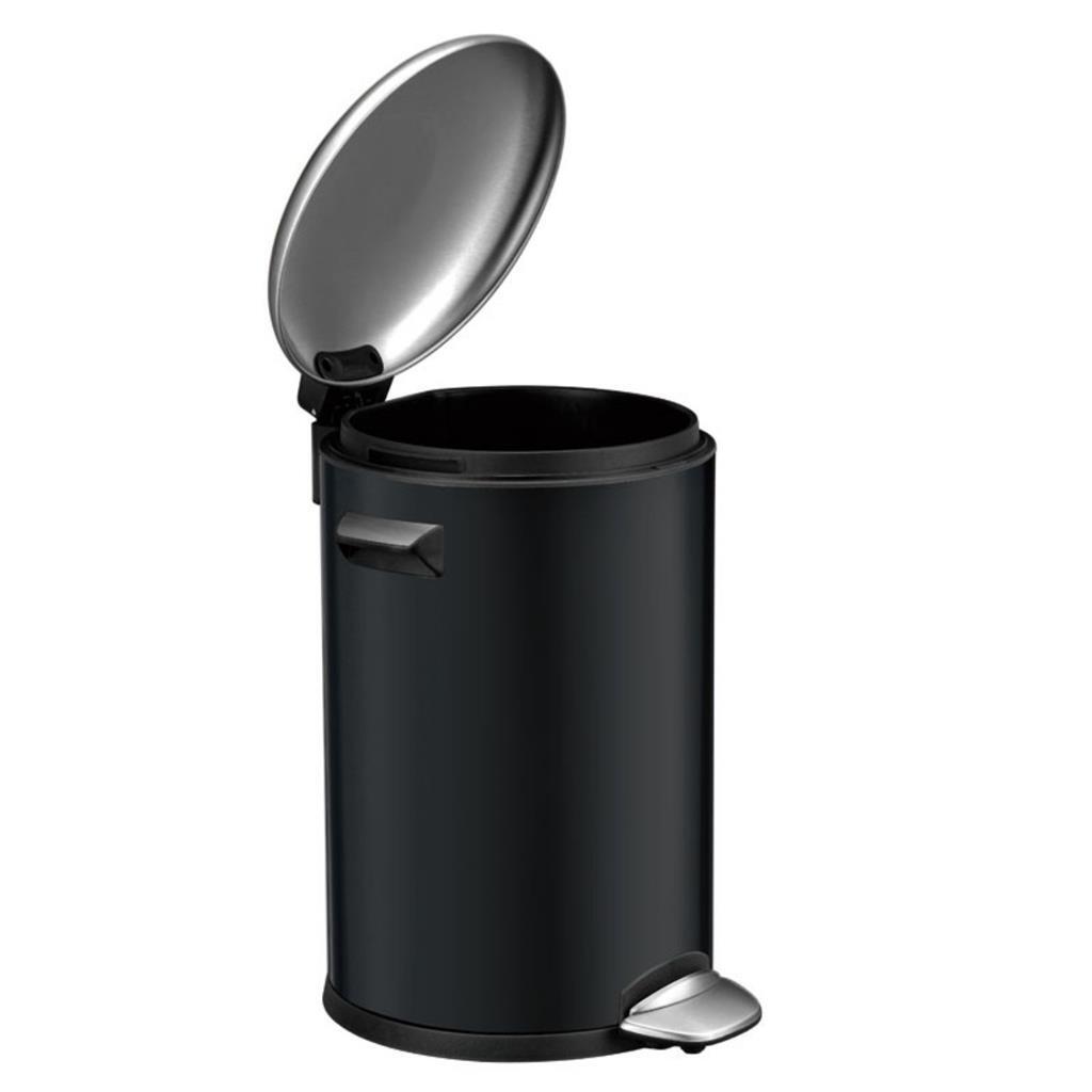 Eko vepa bins belle deluxe pedalspand 3l sort sølv
