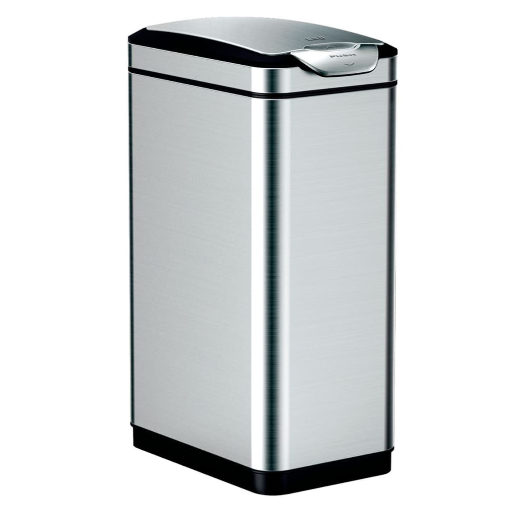 Eko Waste Bin Touch Bar Tina 30 L Mat Silver Colored