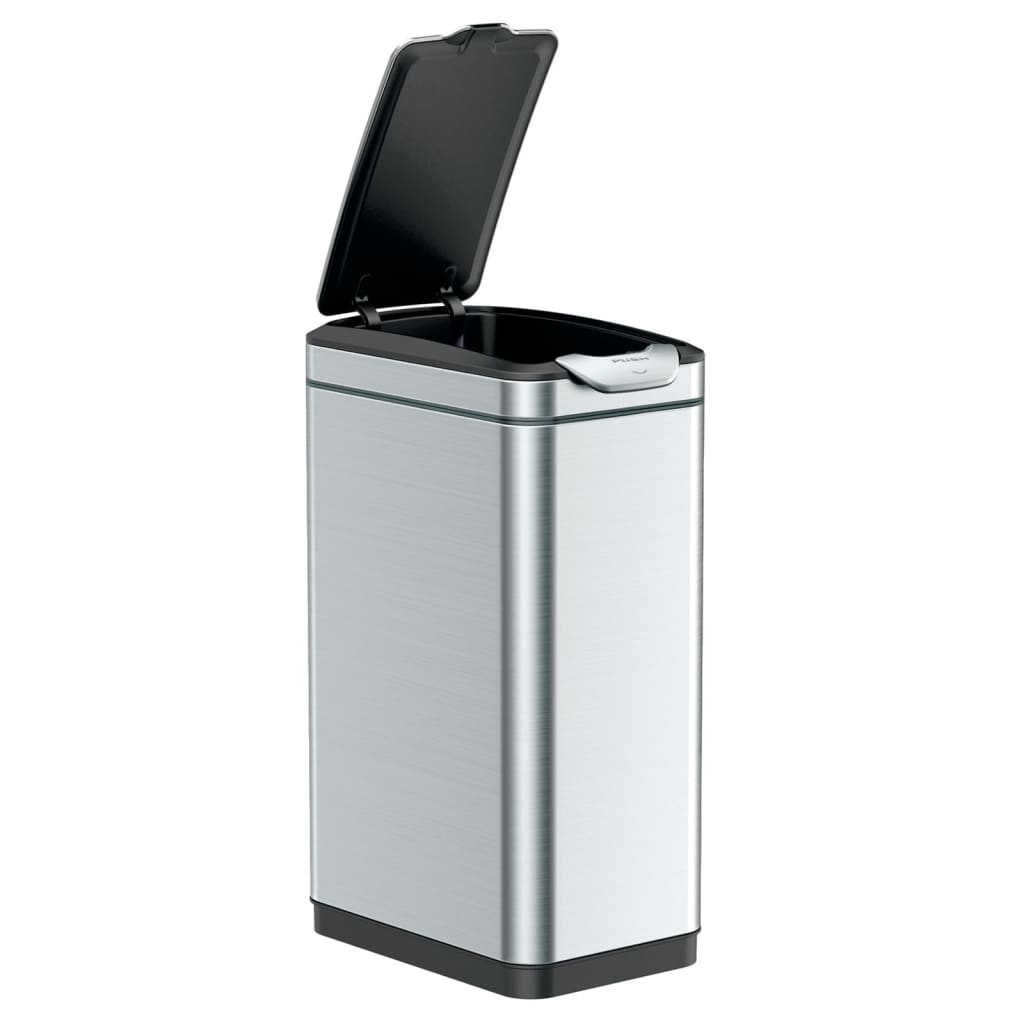 Eko Waste Bin Touch Bar Tina 30 L Mat Silver Colored