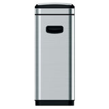 Eko Waste Bin Touch Bar Tina 30 L Mat Silver Colored